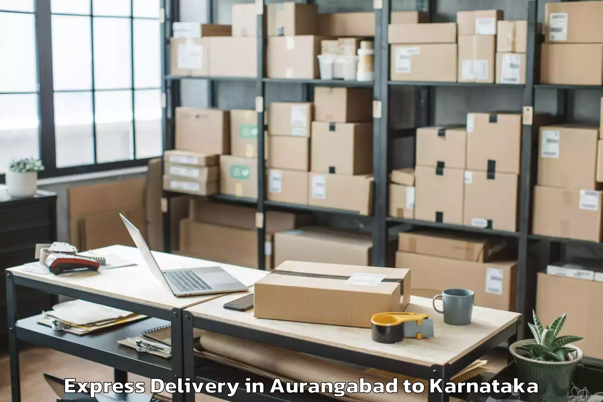 Leading Aurangabad to Krishnarajpet Express Delivery Provider